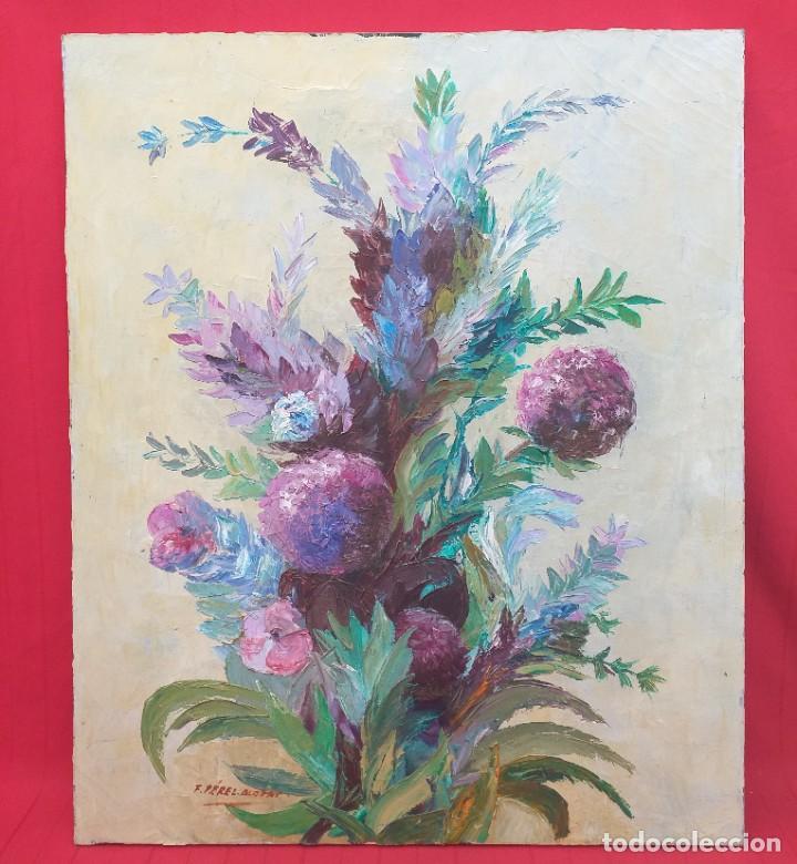 Arte: F. P&eacute;rez Albert oleo sobre lienzo - Foto 1