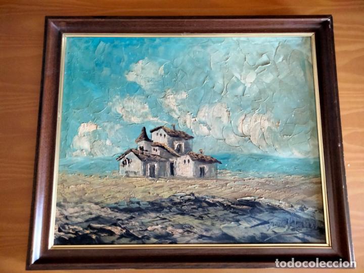 Arte: Cuadro al &Oacute;leo Sobre Lienzo.Paisaje Castellano. Estilo Impresionista. Pintor Fausto Palencia. 1981