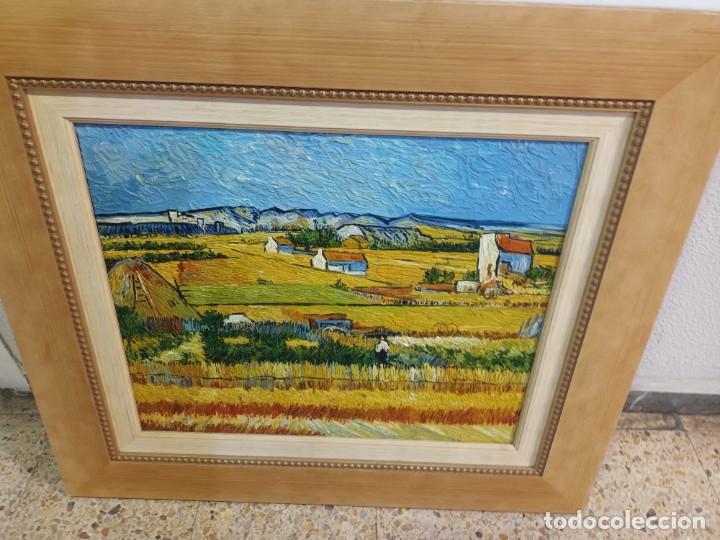 Arte: &Oacute;leo sin firma paisaje pintado a mano