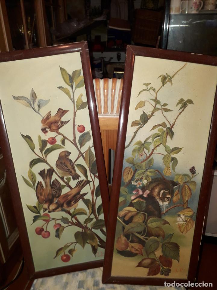 DECORATIVA PAREJA DE &Oacute;LEOS