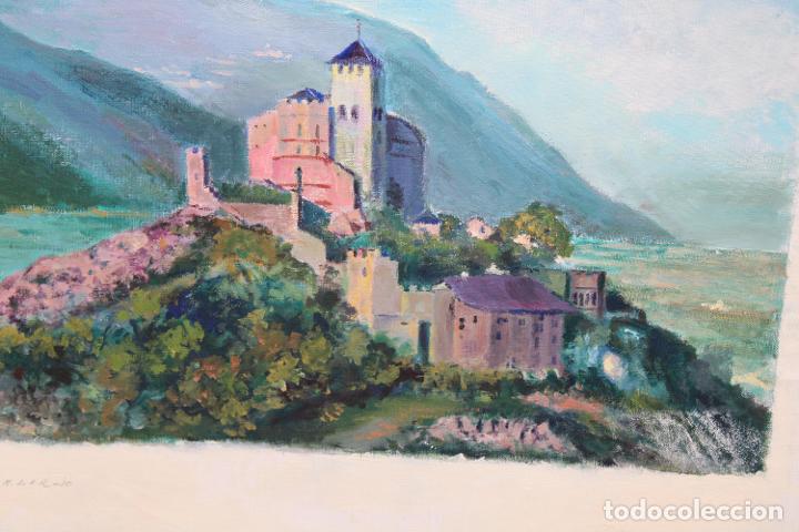 Arte: ANONIMO. OLEO SOBRE TELA. CASTILLO - Foto 2