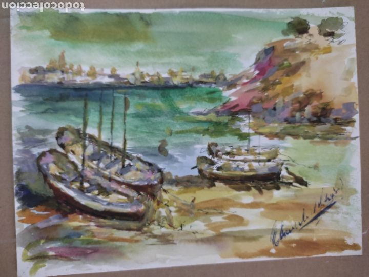 Arte: Embarcadero ( acuarela ) original - Foto 10