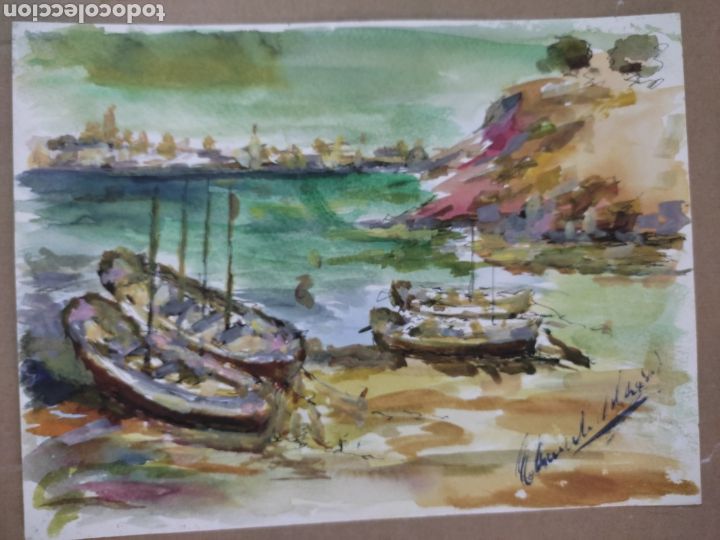 Arte: Embarcadero ( acuarela ) original - Foto 11