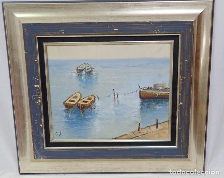 Arte: &Oacute;leo sobre lienzo Sol&iacute;s - Foto 1