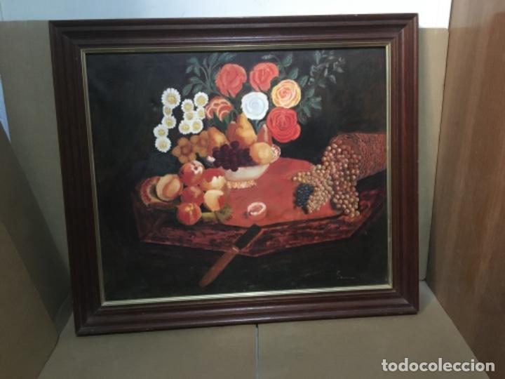 Kunst: Cuadro al &oacute;leo sobre lienzo de los a&ntilde;os 80