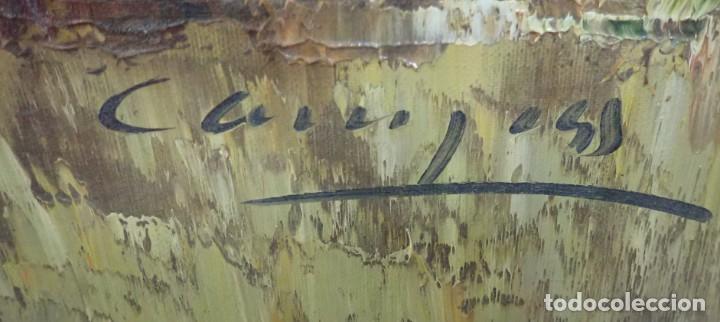 Arte: &Oacute;leo sobre lienzo a catalogar JC708 - Foto 2