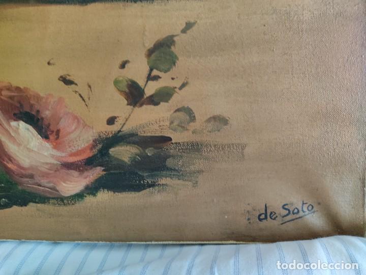 Arte: Cuadro de bodeg&oacute;n al &Oacute;leo firma de Soto - Foto 4