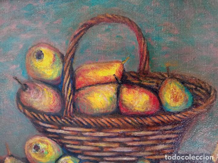 Arte: Cuadro &oacute;leo cesta de peras bodeg&oacute;n - Foto 5