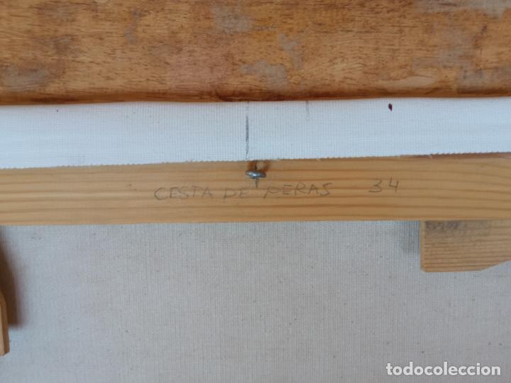 Arte: Cuadro &oacute;leo cesta de peras bodeg&oacute;n - Foto 9