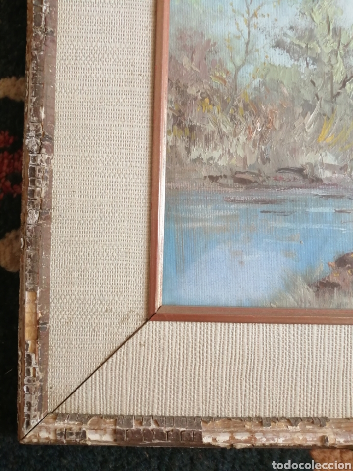 Arte: Florence Est&eacute;. &Oacute;leo sobre lienzo enmarcada de &eacute;poca. - Foto 3