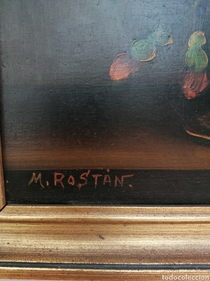 Arte: M. Rostan. Bodeg&oacute;n, &oacute;leo sobre chapa - Foto 3