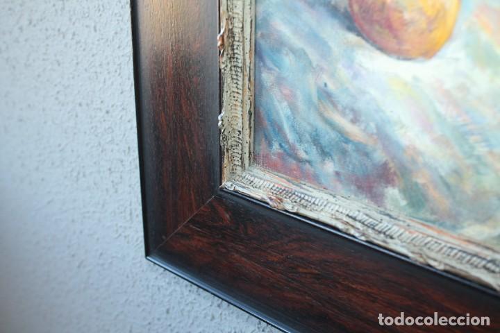 Arte: BODEG&Oacute;N CON ORIGINAL MARCO DE MADERA (70 x 60 x 2,5) - Foto 5