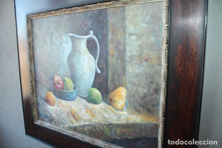 Arte: BODEG&Oacute;N CON ORIGINAL MARCO DE MADERA (70 x 60 x 2,5) - Foto 6