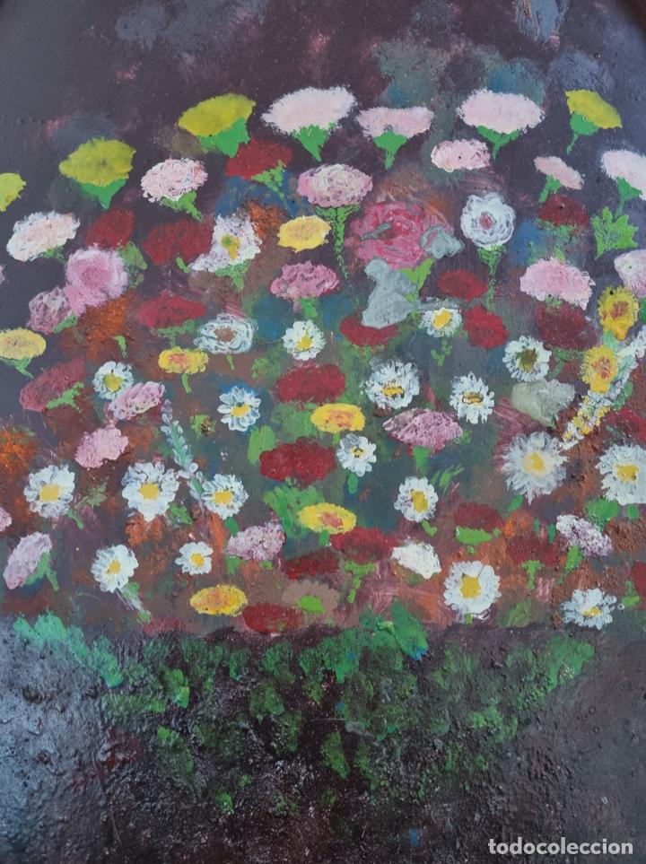 Arte: &Oacute;LEO floral sobre MADERA - Foto 2