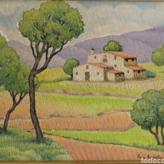 Arte: PAISAJE POR LLUIS PUIG BARELLA (1894-1984)