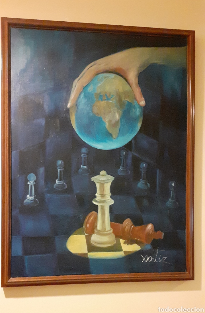 Arte: Chess. &Oacute;leo sobre lienzo 80x60 - Foto 2