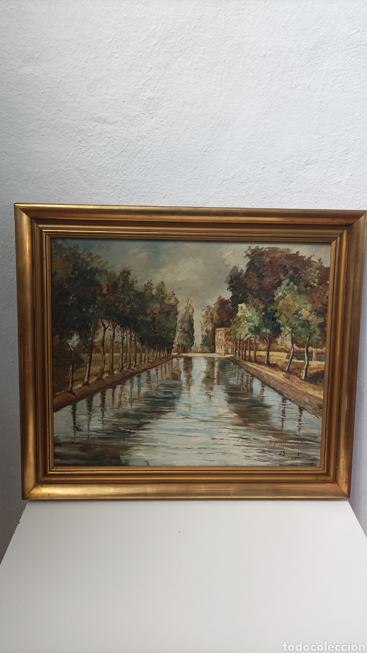 Arte: Cuadro lienzo al &oacute;leo Paisaje - Foto 2