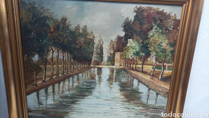 Arte: Cuadro lienzo al &oacute;leo Paisaje - Foto 1
