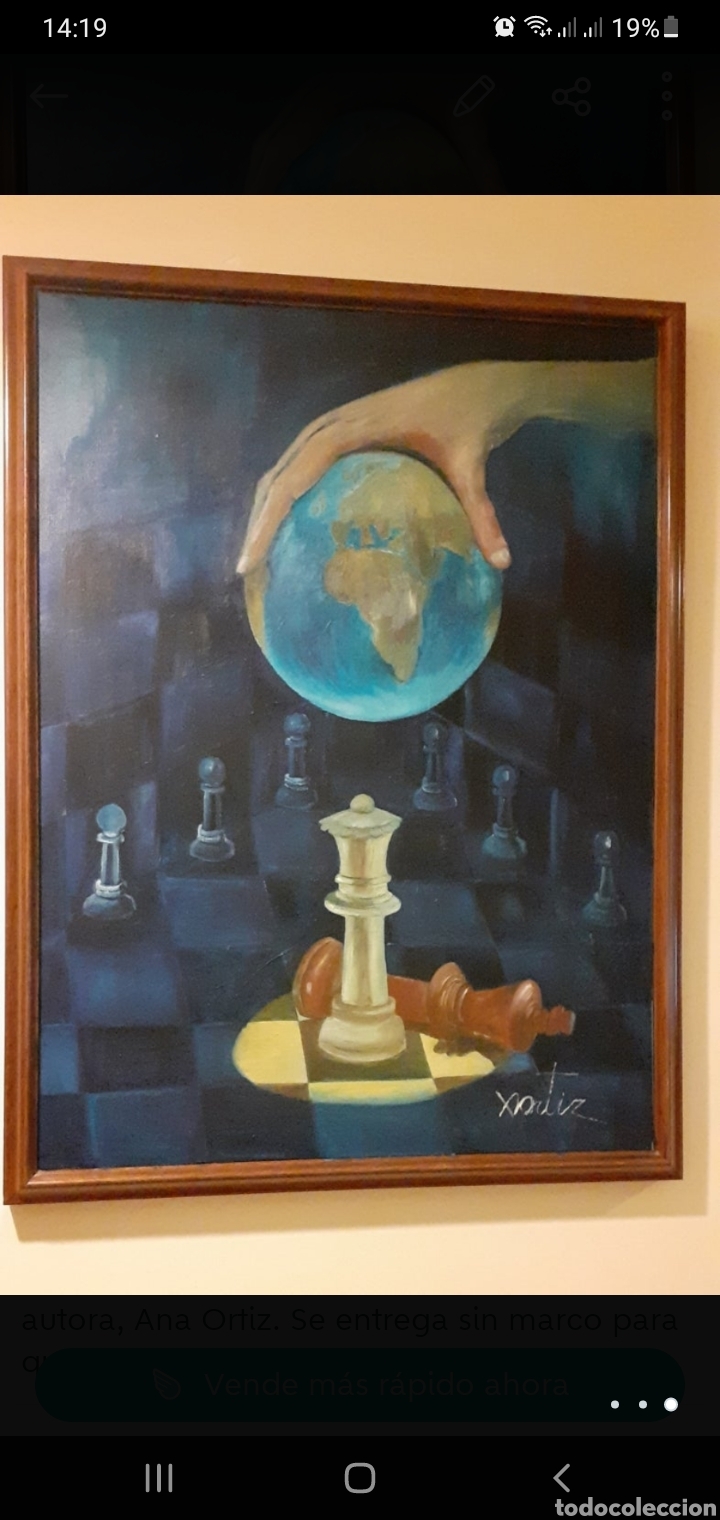 Arte: Chess. &Oacute;leo sobre lienzo 80x60 - Foto 3
