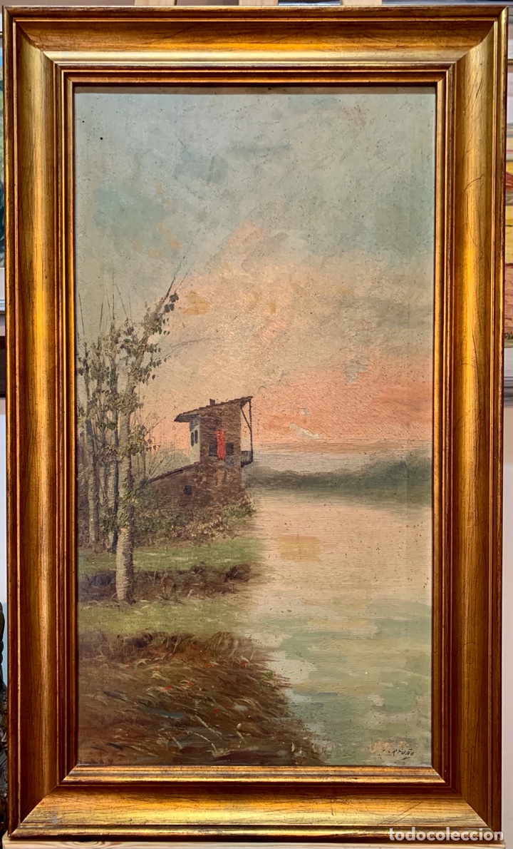 Arte: J. Ortu&ntilde;o, 52x87 con marco y 38,5x73,5 obra