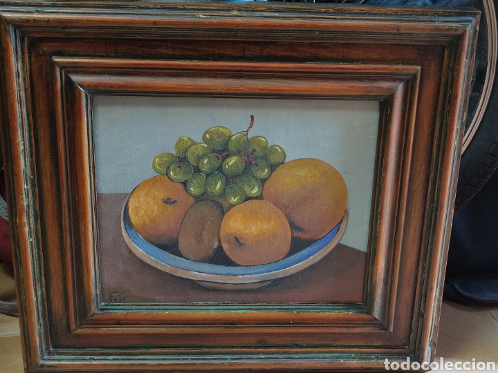 Arte: Oleo sobre lienzo de bodeg&oacute;n firmado
