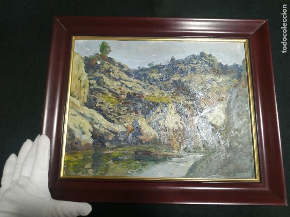 Arte: &Oacute;LEO SOBRE TABLA CASCADA (18751970) &ndash; E. GARC&Iacute;A MART&Iacute;NEZ