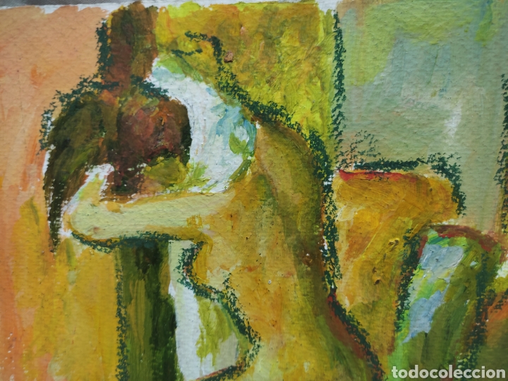 Arte: Mujer sec&aacute;ndose el pelo ( original ) - Foto 4