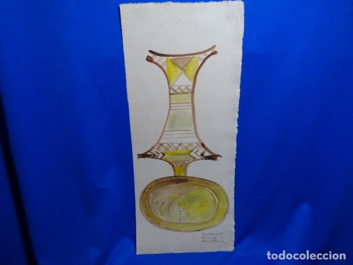 Arte: &Oacute;LEO AFRICANO ILEGIBLE. - Foto 1