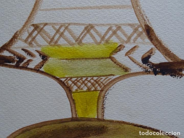 Arte: &Oacute;LEO AFRICANO ILEGIBLE. - Foto 5