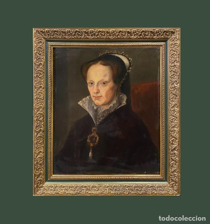 magnifico retrato reina maria tudor Buy Antique oil paintings no