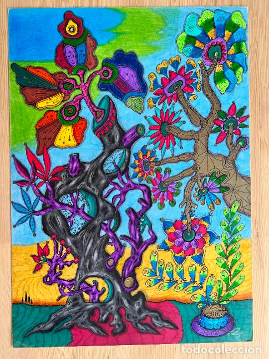 Arte: Toni Kraus , original painting , Villach &Ouml;sterreich , pintura original de 1998 , Sevilla