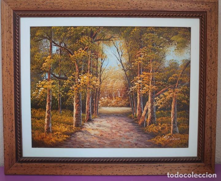 Arte: OLEO LIENZO PAISAJE OTO&Ntilde;AL P. WILSON