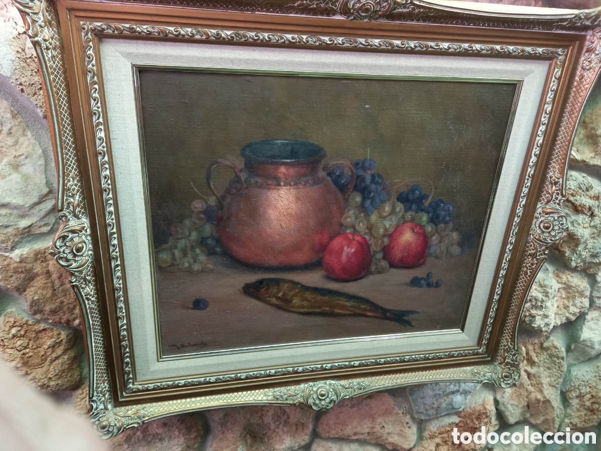 Arte: Cuadro bodegon antiguo - Foto 2