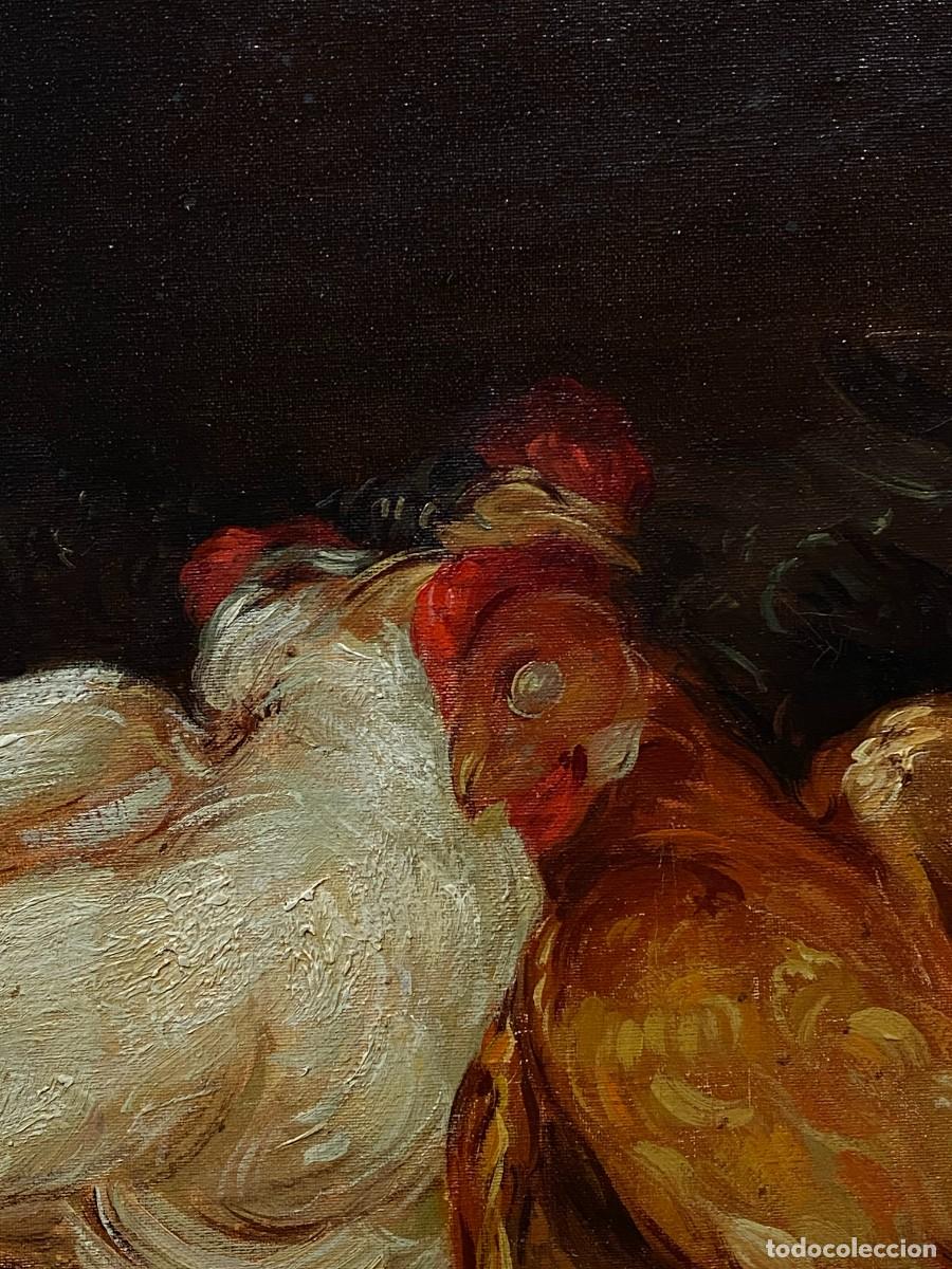 Arte: BODEGON DE AVES, GALLO Y GALLINAS - Foto 5