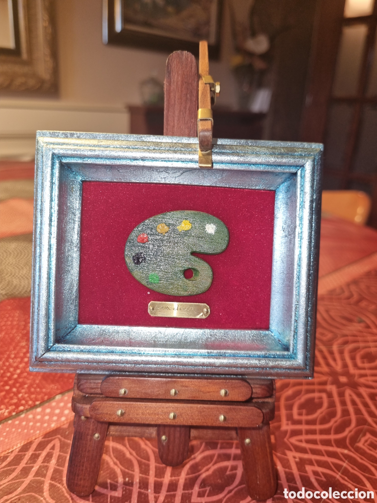 Arte: MINIATURA PALETA DE PINTOR. - Foto 1