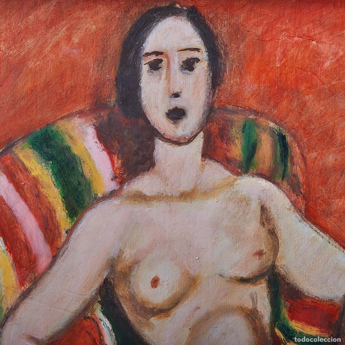 Arte: Mujer sentada desnuda - Ilegible - Foto 2