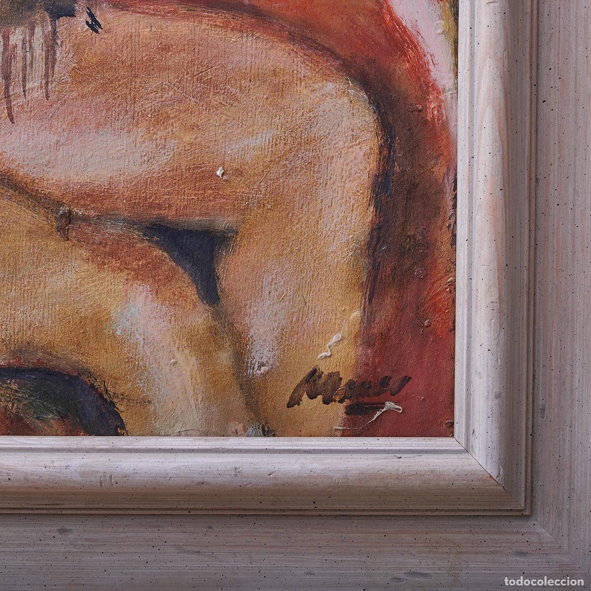 Arte: Mujer sentada desnuda - Ilegible - Foto 3