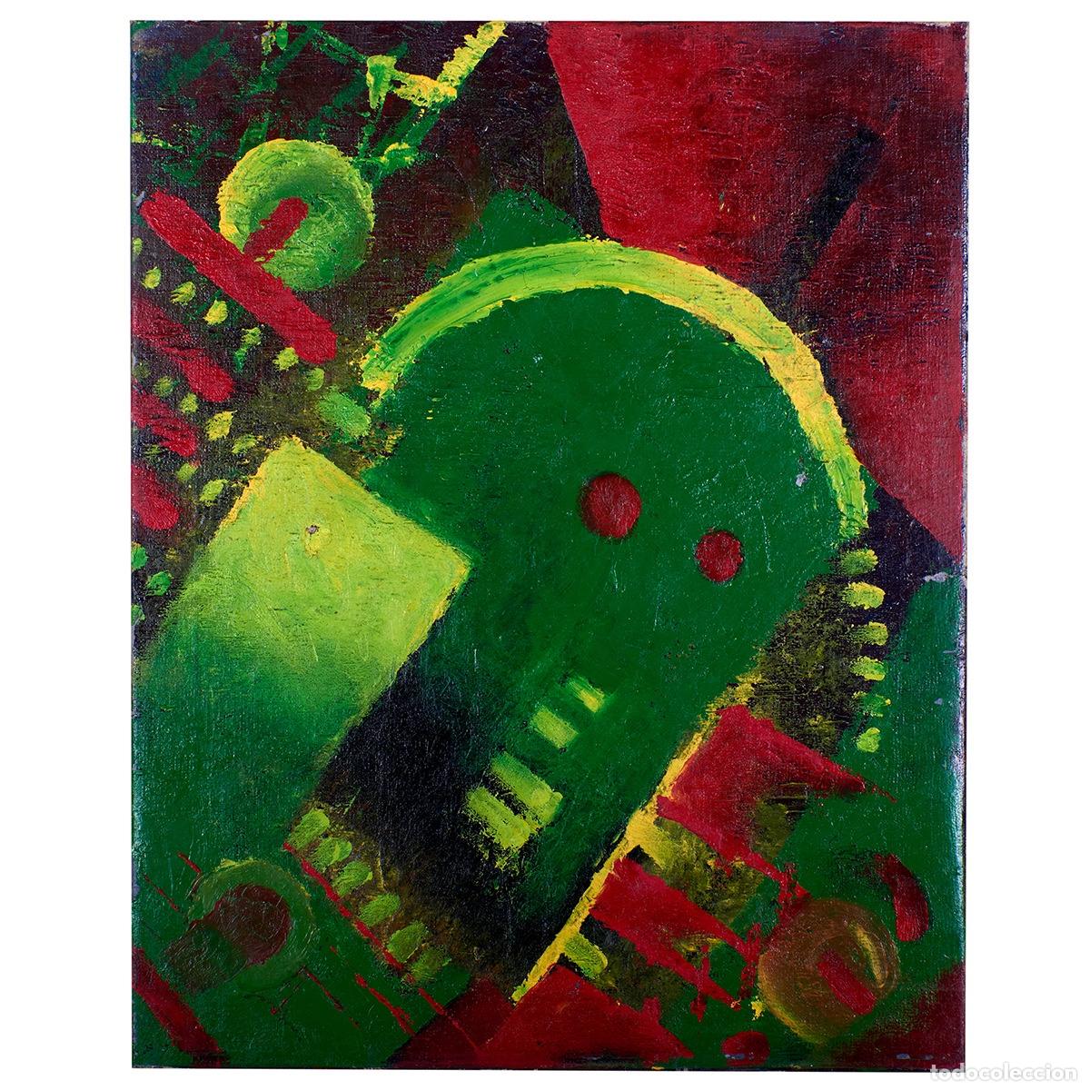 Arte: Robot Verde - Abstracto - Anonimo - Foto 1