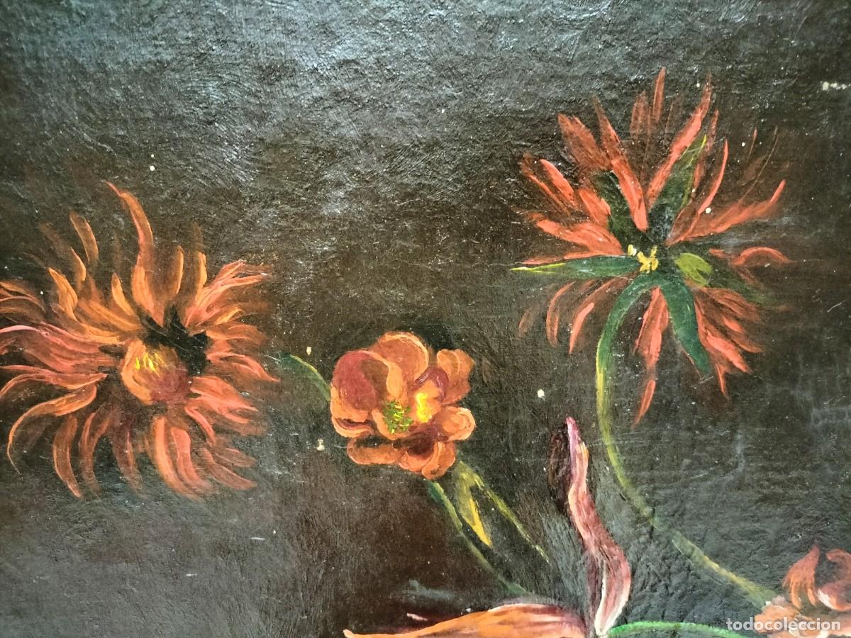 Arte: Cuadro de flores del siglo XVIII - Foto 5