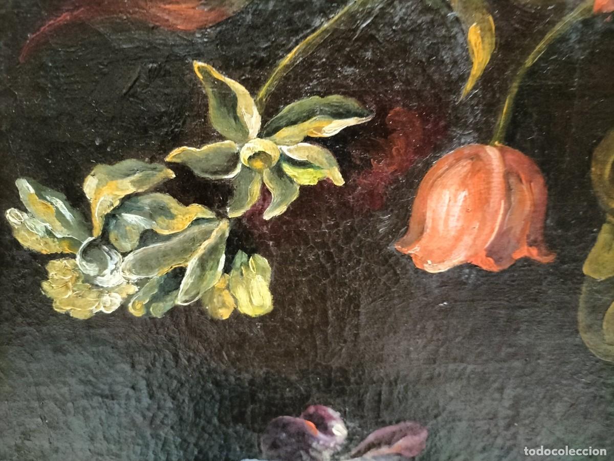Arte: Cuadro de flores del siglo XVIII - Foto 7