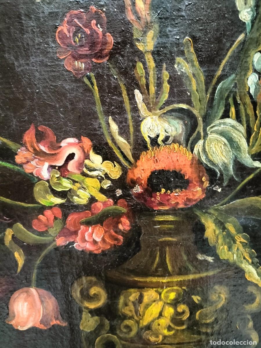Arte: Cuadro de flores del siglo XVIII - Foto 9