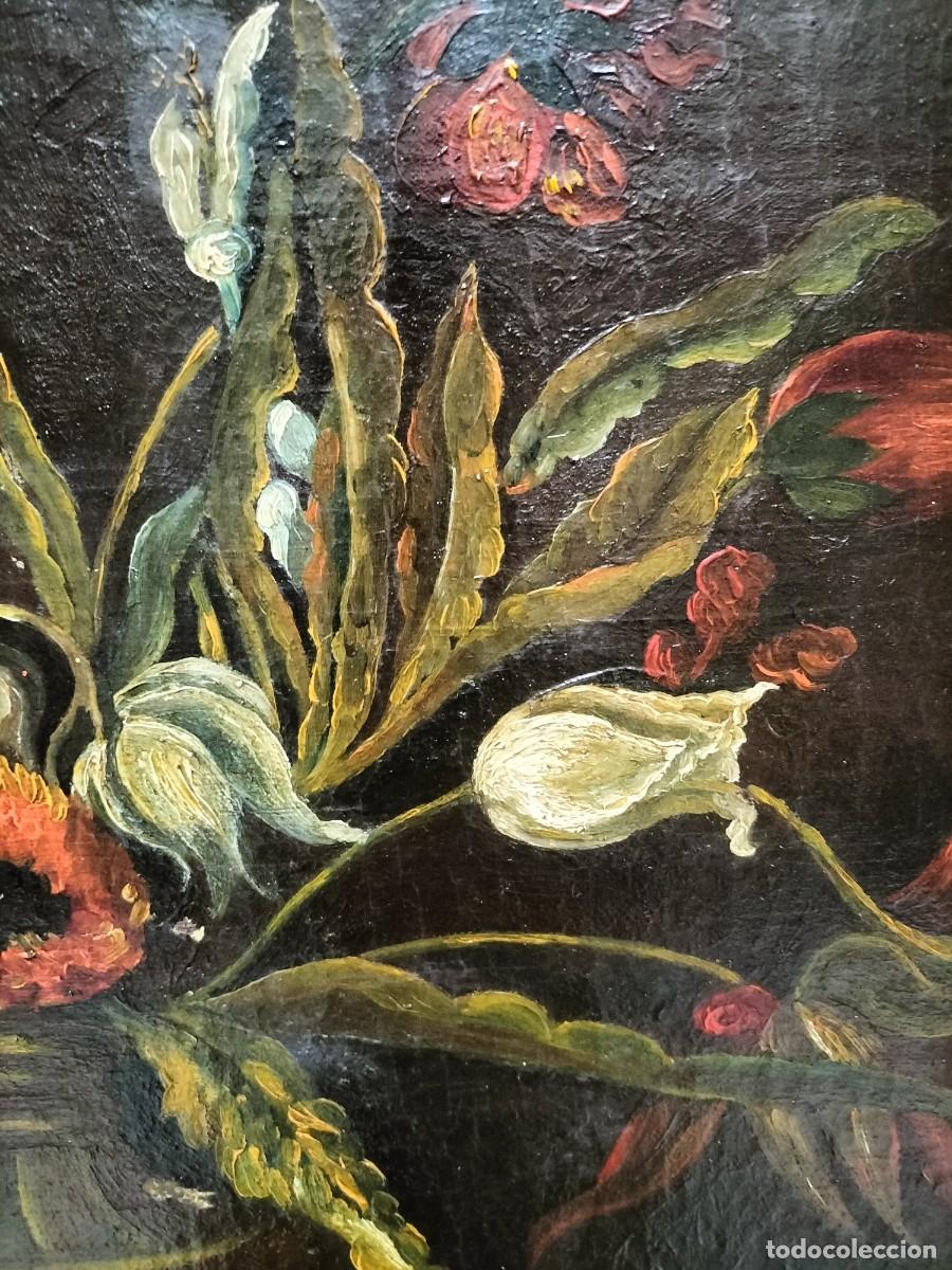 Arte: Cuadro de flores del siglo XVIII - Foto 10