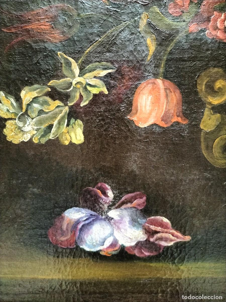 Arte: Cuadro de flores del siglo XVIII - Foto 11