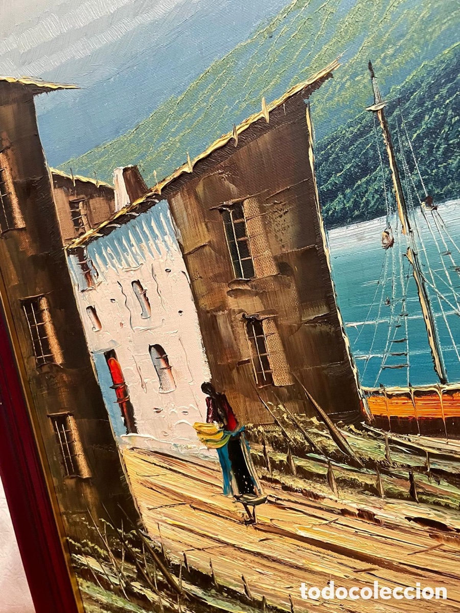 Arte: &Oacute;leo pesquero firmado - Foto 3