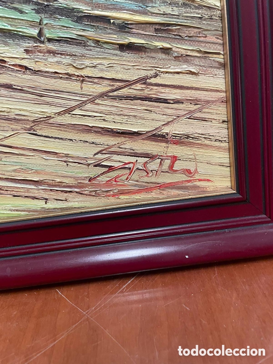 Arte: &Oacute;leo pesquero firmado - Foto 4