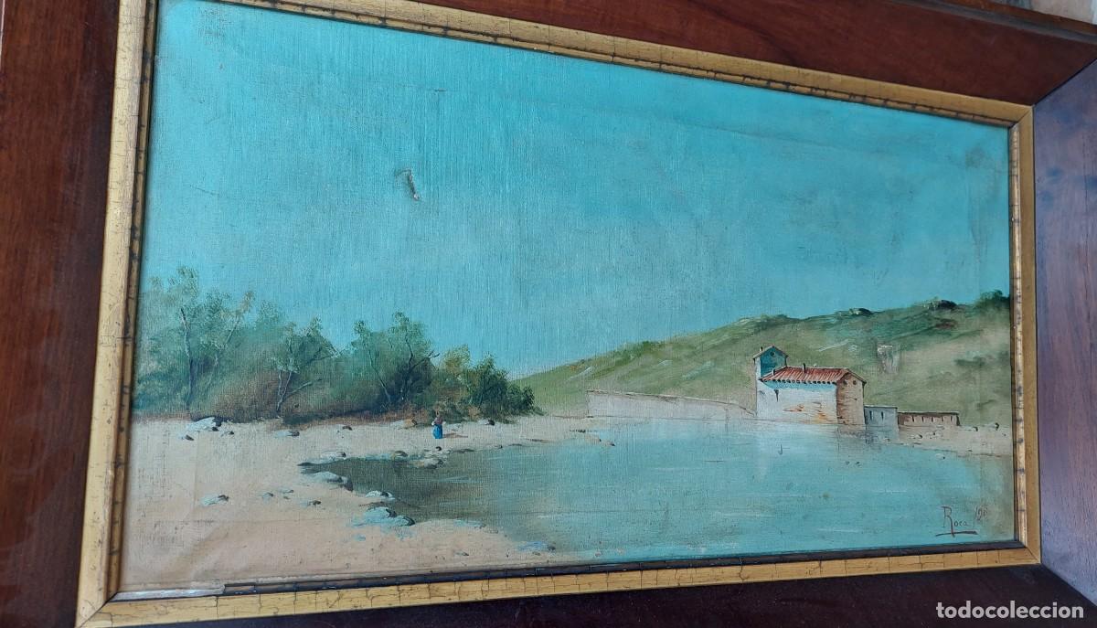 Arte: Roca Escuela espa&ntilde;ola S XIX Paisaje oleo/lienzo