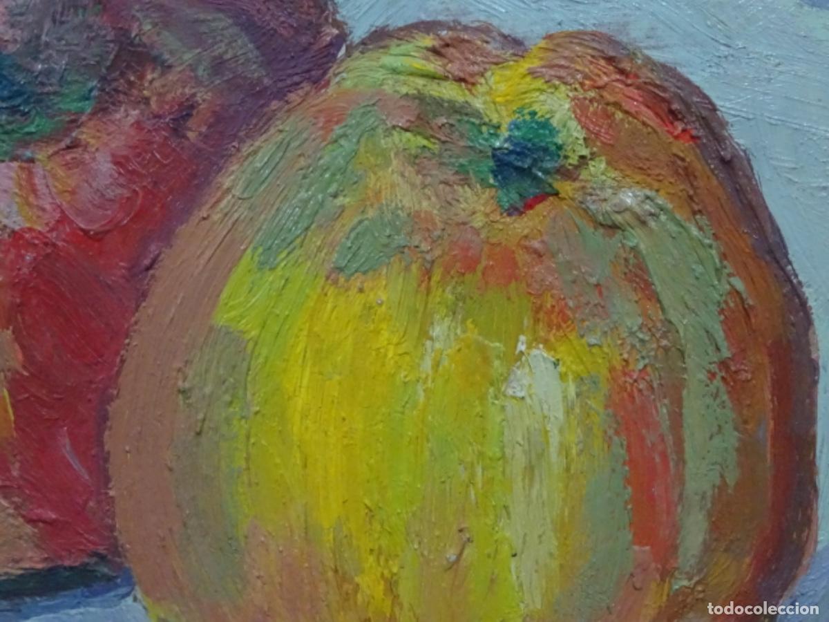 Arte: &Oacute;LEO EN TABLEX ANONIMO. BODEGON FLORES. - Foto 7