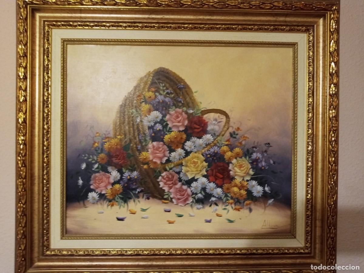 Arte: Bodegon cesta de flores ( OFERTA ) - Foto 1