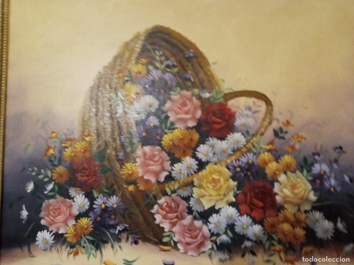 Arte: Bodegon cesta de flores ( OFERTA ) - Foto 2