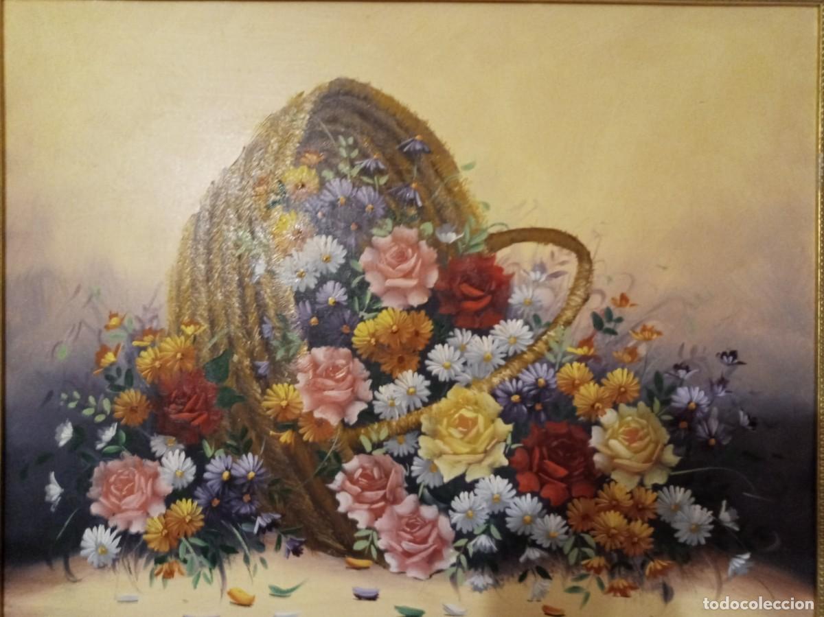Arte: Bodegon cesta de flores ( OFERTA ) - Foto 3